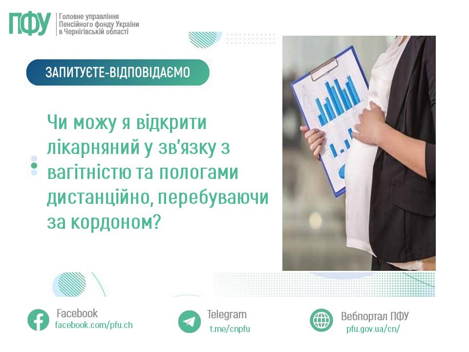 Фотографія справа - вагітна жінка з графіками в руці, зліва - текст запитання