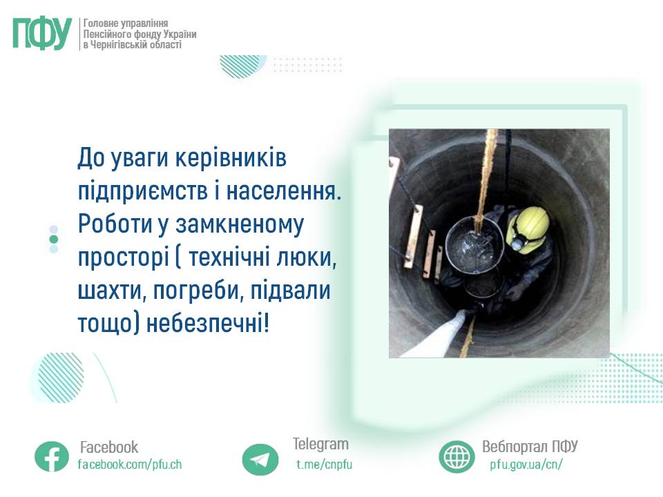 Фотографія зліва - заголовок, справа - чоловік спускається в колодязь