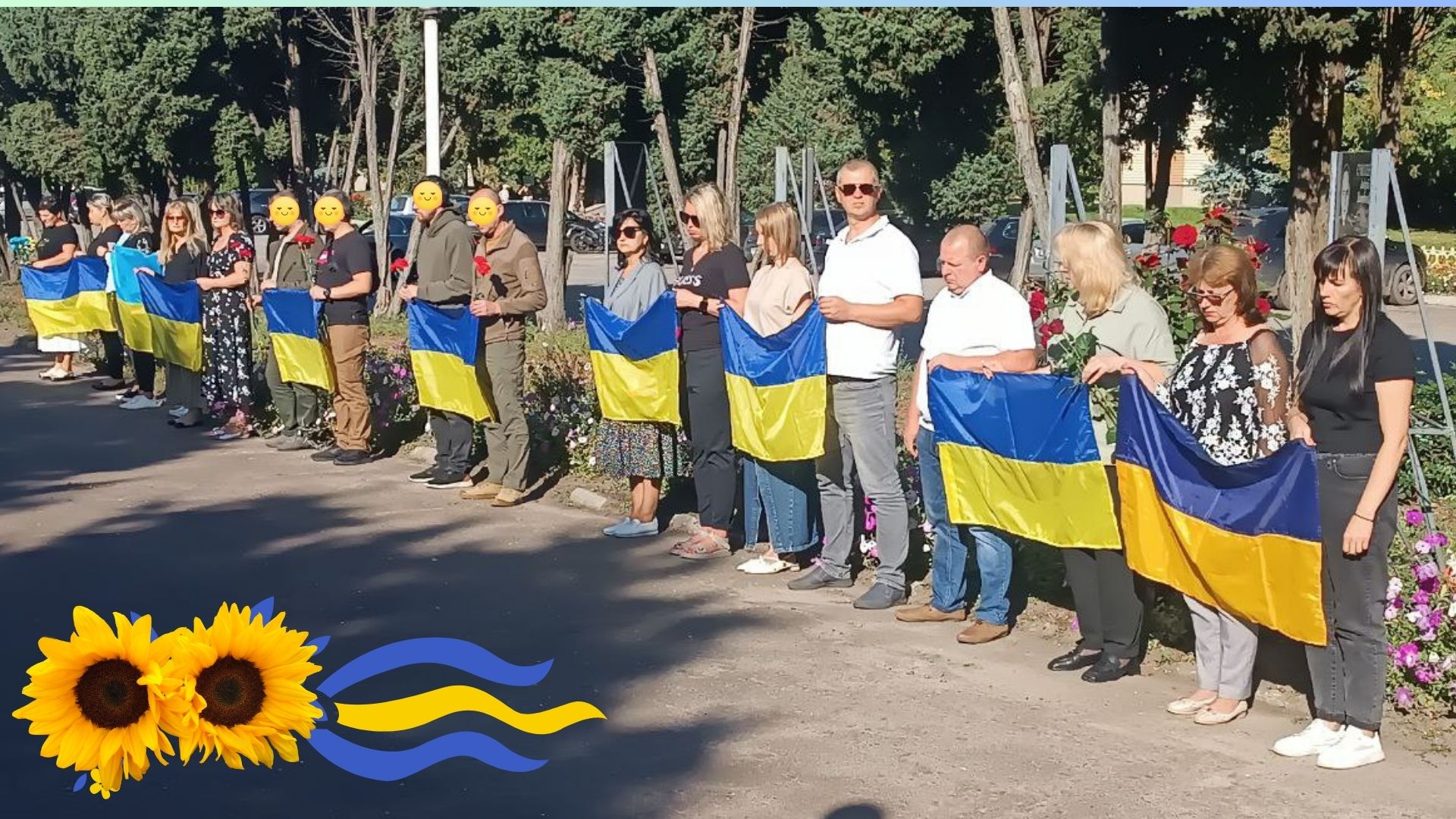 Фотографія меняни під час вшанування пам'яті воїнів