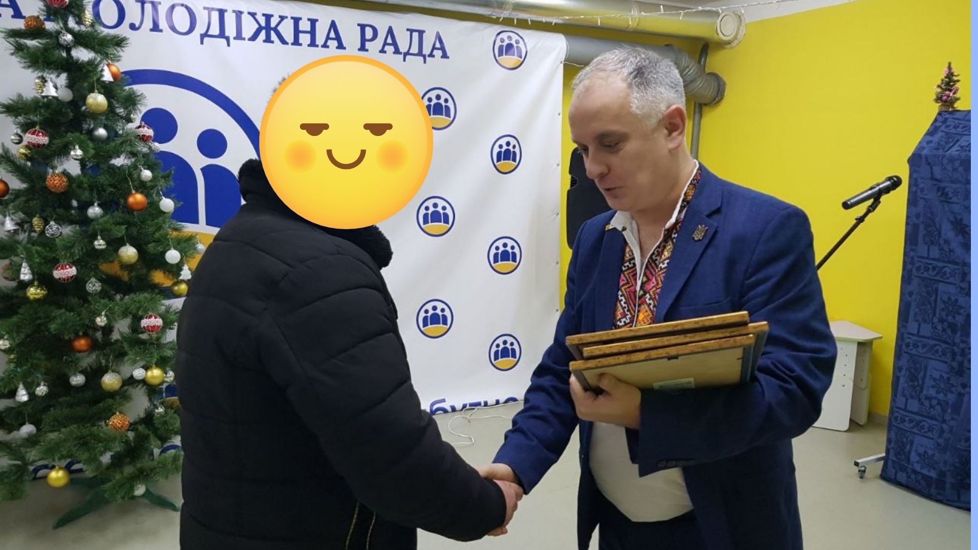 Фотографія під час відзначення військових ЗСУ